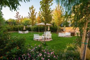 アンマンにあるطريق المطار بوليفارد الامعريの庭園の椅子・傘