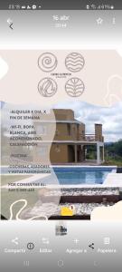 página de un sitio web con una foto de una casa en Cuatro Elementos Housing, en Villa Parque Síquiman