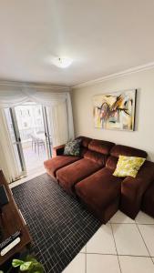 Posezení v ubytování Apto à 100m a pé da praia central