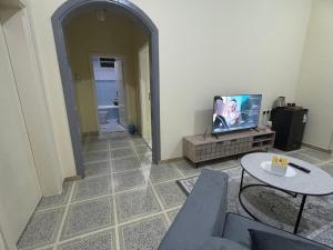 Una sala de estar con un sofá y un televisor. en ANA Apartment, en Hail