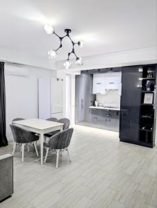 Η κουζίνα ή μικρή κουζίνα στο Business Luxury Apartment at Ismail Book 10 nights and get 1 free +7 φωτογραφίες