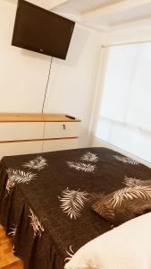 Giường trong phòng chung tại Privado en Mala mar y campo cerca