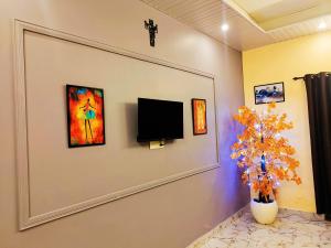 TV a/nebo společenská místnost v ubytování Terminal View Homestay