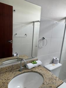 Koupelna v ubytování Buriti Hotel Aracruz