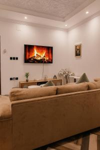 Χώρος καθιστικού στο Studio with side sitting and self check-in