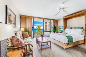 En eller flere senge i et værelse på Valley Isle Resort Unit 802