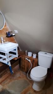 Koupelna v ubytování Kyenwa homestay