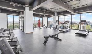 Fitness centrum a/nebo fitness zařízení v ubytování Apartment in zone 10 with Pool & Gym