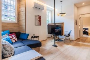 Un televizor și/sau centru de divertisment la Casa Indipendenza