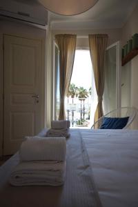 Säng eller sängar i ett rum på Locanda Fra Diavolo