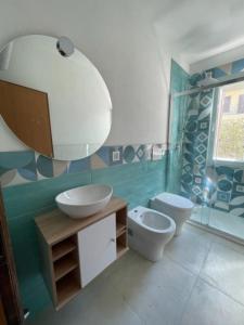 Koupelna v ubytování Gorgeous flat 200 mt from the sea