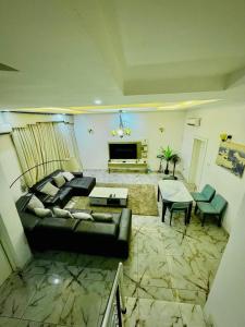 Χώρος καθιστικού στο Palmstone Residence