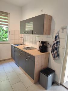 Η κουζίνα ή μικρή κουζίνα στο Charmantes Haus-im-Haus Apartment mit eigenem Hauseingang