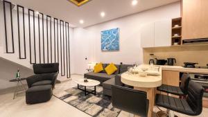 Kuchyň nebo kuchyňský kout v ubytování Villa MORGAN