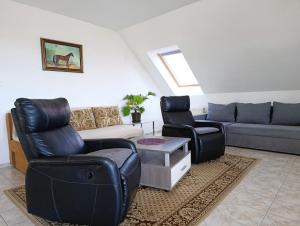Posezení v ubytování Édenkert Apartman