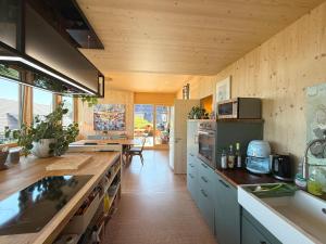 Nhà bếp/bếp nhỏ tại Stadtloft Alice mit grosser Terrasse & Parkplatz