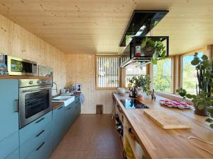 Nhà bếp/bếp nhỏ tại Stadtloft Alice mit grosser Terrasse & Parkplatz