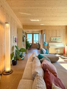 Khu vực ghế ngồi tại Stadtloft Alice mit grosser Terrasse & Parkplatz