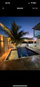 Villa chapman II في بوزيوس: صورة مسبح مع نخلة