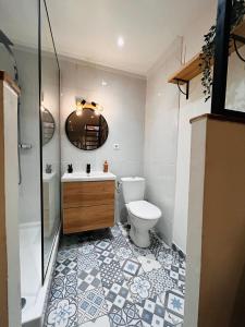 Koupelna v ubytování Maison de ville paisible