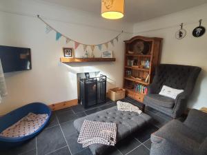 Χώρος καθιστικού στο Hope Cottage, Hartland