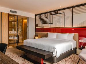 Cama o camas de una habitación en Pullman Lima Miraflores 242 fotos más