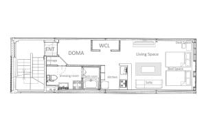a floor plan of a house at 内町2階 1フロアまるごと貸切 高松中心部 4名まで in Takamatsu