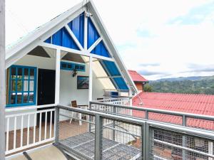 a view from the balcony of a house at Chalet Gardel in San Francisco