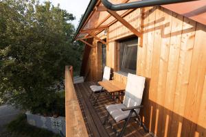 Balkón nebo terasa v ubytování Panoramablick Bucklige Welt