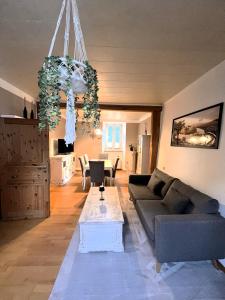 Χώρος καθιστικού στο Ferienwohnung Haus Kreuz