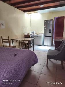 Nhà bếp/bếp nhỏ tại Cabañas Caprumadp, departamento