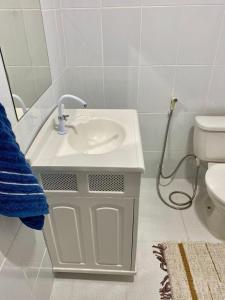 Koupelna v ubytování Reserva do Moreno