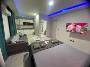 Et tv og/eller underholdning på Damla Apart Otel