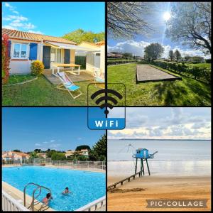 サン・ミシェル・シェフ・シェフにあるChez Karine et Rodolphe La Cosy, piscines, plageの佛家絵集