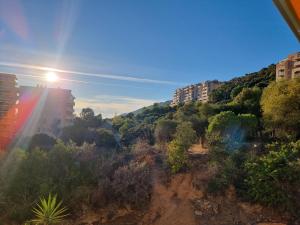 a view of a city with tall buildings and trees at Résidence des îles - Samos III in Ajaccio +26 photos