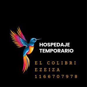 a hummingbird is flying in the air at hospedaje El Colibrí in La Unión
