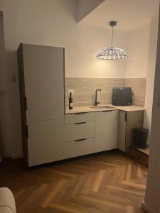 Kuchyň nebo kuchyňský kout v ubytování יוקרה בנתניה