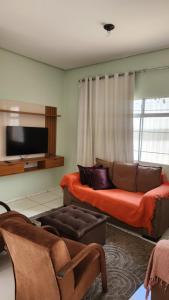 Una televisión o centro de entretenimiento en Casa favorita