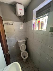 Koupelna v ubytování Vine suites