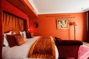 Postel nebo postele na pokoji v ubytování Hôtel particulier Le DOGE - Relais & Châteaux