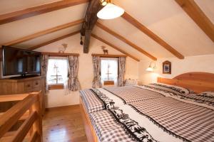 Voodi või voodid majutusasutuse Hotel Romantica toas