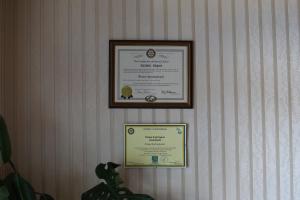 Certifikát, hodnocení, plakát nebo jiný dokument vystavený v ubytování Hotel Park