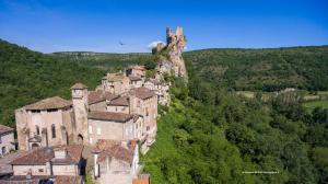 Bird's-eye view ng L'Ancienne Auberge