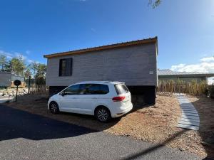 Bygningen som feriehuset ligger i