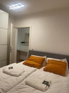 Ένα ή περισσότερα κρεβάτια σε δωμάτιο στο Spacious & modern apartment near Westpark 6 person +22 φωτογραφίες