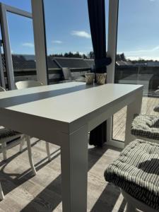 Balkón nebo terasa v ubytování Vedersø Strand Camping