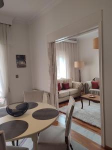 Posezení v ubytování Mountain View Apartment