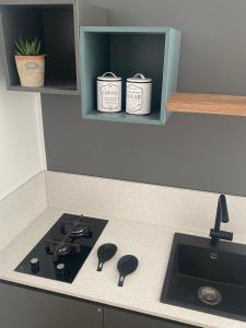 Nhà bếp/bếp nhỏ tại Dimora del Salento Apartment +20 ảnh