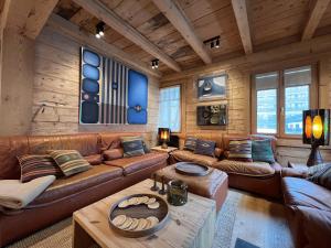 Χώρος καθιστικού στο High-Design Chalet 6 Bedrooms of Style & Comfort - Villars Centre