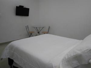 Hotel Boutique Santorini Class的电视和/或娱乐中心